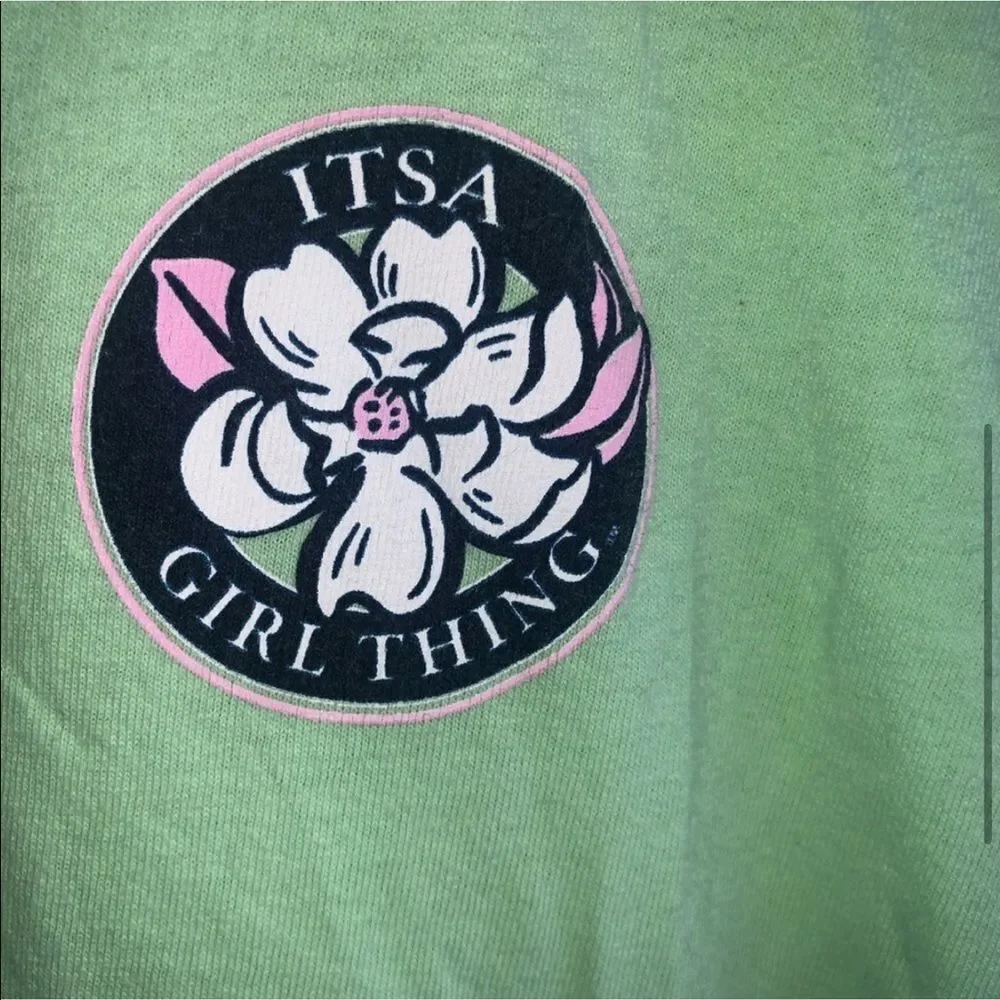 It's a Girl Thing Southern Preppy Green T-Shirt